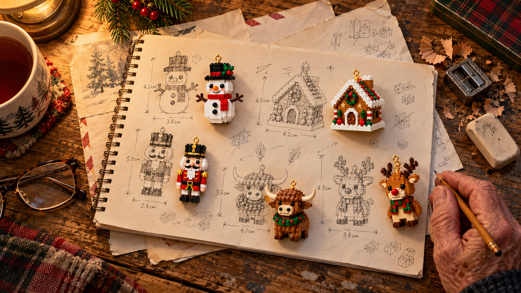 Alan's sketches and ornaments